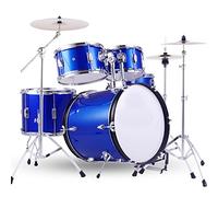 Juego de batería para principiantes, kit completo de percusión con palos y trono para aprender y practicar