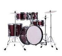 Juego de batería para principiantes, kit completo de percusión con palos y trono para aprender y practicar
