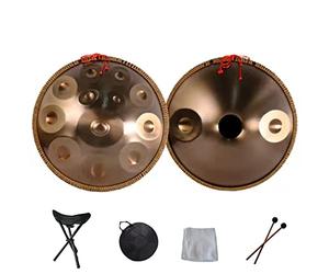 Juego de batería profesional de acero de 9, 10, 12, 14 notas con bolsa de viaje y mazos para meditación, yoga, instrumento de percusión para relajación y atención plena