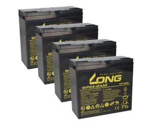 Juego de baterías de 48 V 24 Ah para VELECO Turris ZT15 | Compatible con 18 Ah, 19 Ah, 20 Ah, 22 Ah, 23 Ah - Larga duración - No requiere mantenimiento - Fiable - Batería de repuesto