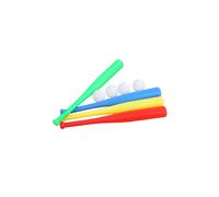 Juego de bates de plástico de máxima durabilidad para un tiempo de juego sin límites, juego de béisbol para principiantes con cuerpo de vari