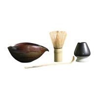 Juego de batidor Chasen para ceremonia del té | 4 piezas accesorios para ceremonia de té | partido, herramientas para ceremonia de té | bar, catering, café, desayuno, café con leche, bebidas, cocina