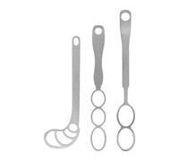 Juego de batidor de mano multiforma | 3 herramientas de mezcla de cocina de acero inoxidable 304 en varios tamaños con agujeros de extremo de mango para