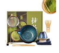Juego de batidor de matcha | Juego ceremonial de fabricación de matcha | Utensilios de ceremonia de té japonés para relajación en el hogar, práctica ritual matutina, buscadores de bienestar