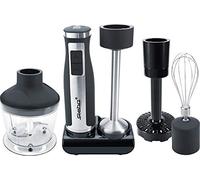 Juego de batidora de mano Steba, 7 accesorios, piezas aptas para lavavajillas, incluye caja para guardar las cuchillas y jarra de 800 ml. MX 40.