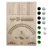 Juego de béisbol de madera - Juego de mesa de béisbol con balones de , juego clásico de números matemáticos de madera, juego de pensamiento para familia, , vacaciones, niños y adultos