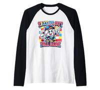 Juego de béisbol Retro con Texto en inglés Take Me out To The Ball Camiseta Manga Raglan
