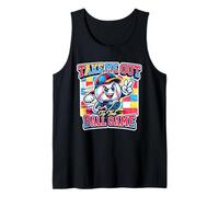 Juego de béisbol Retro con Texto en inglés Take Me out To The Ball Camiseta sin Mangas