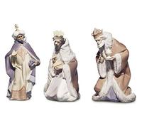 Juego de Belén Lladro Three Kings - King Balthazar #5481, King Melchior #5479 y King Gaspar #5480