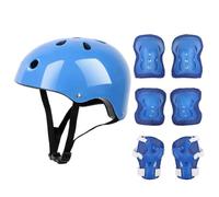 Juego de bicicleta con rodilleras, coderas, muñequeras, 7 piezas de casco ajustable para niños y niñas, 3 a 14 años, equipo de protección para niños, casco de bicicleta para patineta, deportes,