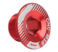 Juego de Bielas de Bicicleta, Cubierta de Manivela, Tornillo de Manivela Compatible con Accesorios Shimano Ixf, Aleación de Aluminio(Tapa de biela M18 roja) Conducir