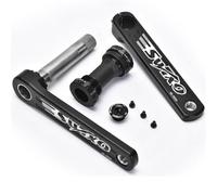 Juego de bielas for bicicleta de carretera de 170/172,5/175 mm, bielas integradas huecas CNC, plato doble de 53/39 dientes, pedalier roscado(175MM+threaded BB)