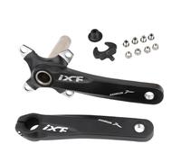 Juego De Bielas For Bicicleta De Montaña Juego De Brazos De Manivela MTB Integrados Huecos De 170 Mm Juego De Bielas De Aleación De Aluminio 104/64BCD, For Plato Simple/doble/triple ( Color : Black ,