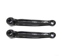Juego de bielas para bicicleta estática de 165 mm, agujero cuadrado de hierro, piezas de repuesto para ciclismo interior, brazo de pedal para bicicletas estacionarias, color negro, 2 piezas