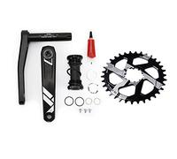 Juego de bielas Pernos de soporte inferior Juego de manivela hueca para bicicleta Grupo de anillos de cadena (ella dio)