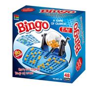 Juego De Bingo Clásico - Juego De Bingo Tradicional Con 38 Cartas Y 90 Bolas Numeradas, Juego Educativo Para Diversión Familiar | Juguete De Lotería De Juegos De Sociedad Para Niños Actos