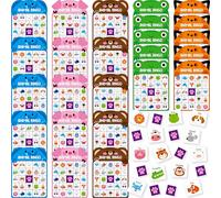 Juego de Bingo de Animales, Juego de Bingo con 25 Tableros, Set de Juego de Bingo para 2-25 Jugadores, Ideal para Amigos, Niños, Actividad Divertida en Grupo, Artículos Interesantes para Fiestas