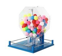 Juego de bingo - Jaula de bingo automática y máquina de lotería manual, incluye 100 piezas, ideal para grupos grandes y fiestas, promueve la justicia y la equidad