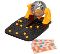 Juego de bingo, Juego lotería bingo, Juegos de mesa para niños, Bingo manual, 90 bolas y 24 cartones, medidas 17x24x12 cm, +2 jugadores, CB Games, +5 años