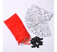 Juego de Bingo Retro de Madera 20 Tarjetas Digitales Clásicas y 90 Piezas de Ajedrez, Ideal para Grandes Fiestas Familiares, Festivales de Adultos