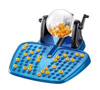Juego de bingo tradicional: juego de mesa vintage, máquina de lotería interactiva, unidad de mezcla de bolas duradera | Entretenido desafío de grupo social para la ceremonia de banquete de reunión en