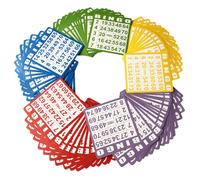 Juego de bingo Yuanhe de 100 tarjetas, ideal para fiestas infantiles, juegos de cartas de papel, actividades escolares,