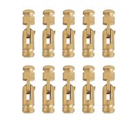 Juego de bisagras barril latón, bisagra Piano continua oculta, cilíndrica for caja madera, joyero, Hardware reparación gabinete, 10 Uds Para Piano