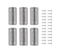Juego de bisagras de acero inoxidable para enfriadores iglú, piezas de reparación de cofre de hielo con cierres y tornillos, 6,3 x 3,3 cm
