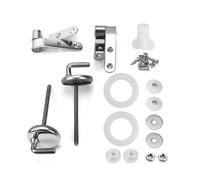 Juego de bisagras de inodoro fáciles de limpiar, juego de fijación, bisagras de tolieta/tornillos para conectores de cuenco de baño