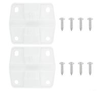 Juego de bisagras de plástico para enfriador Coleman con 2 bisagras y 8 tornillos, para modelos 5254D, 5255D, 5227B, 5240, 5241, 5241A, 5245, 5848, 5896, 5850, color blanco