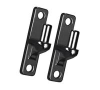 Juego de bisagras de puerta resistentes de montaje en pared de 1/2/4 para construcción de valla de eslabones de cadena al aire libre con herrajes metálicos de acabado de acero inoxidable