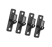 Juego de bisagras de puerta resistentes de montaje en pared de 1/2/4 para construcción de valla de eslabones de cadena al aire libre con herrajes metálicos de acabado de acero inoxidable