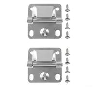 Juego de bisagras de repuesto de acero inoxidable con tornillos, bisagras de tapa de metal resistente para enfriadores Coleman 5226 5227B 5235 5236, kit de reparación para cofre de hielo al aire libre