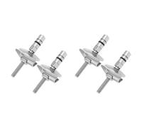 Juego de bisagras fijación for asiento inodoro, 2 pares, M6 x 71,5 Mm, soporte bisagra tapa acero inoxidable Compatible Para Bisagras Asiento WC