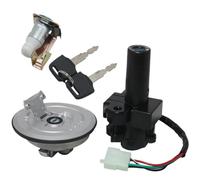 Juego de bloqueo de tapa de tanque de gasolina para modelos compatibles X4 CB1300 1997 a 2000, accesorios para motocicleta