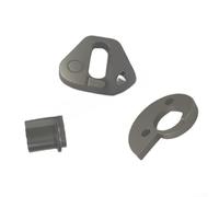 Juego de bloques de ajuste de tensor de motosierra eléctrica para sierras de 10 y 12 pulgadas, espaciador de guía de cadena de aleación, kit de 3 piezas, ajuste de precisión, color gris