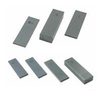 Juego de bloques de calibre de acero, 1 mm/5 mm/10 mm de grosor, dureza 63, resistente al desgaste y al óxido, medición de alta precisión para metrología (5)