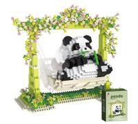 Juego de Bloques de Construcción 1 en 1 1000 Piezas Panda Mini Building Blocks Construcciones para Niños Micro Lindos Animales de construcción, para niños a Partir de 3 años Adultos