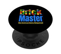 Juego de Bloques de construcción de Juguete Brick Master Builder PopSockets PopGrip Adhesivo