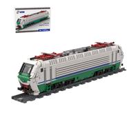 Juego de bloques de construcción de locomotoras de clase ferroviaria del estado de Italia, kit de modelo clásico de motor de ferrocarril italiano (457 piezas)