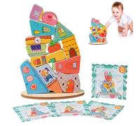 Juego de Bloques de construcción: Juguete para la Infancia, Actividad Cerebral, Colorido Juego de Equilibrio | Compromiso Interactivo Entre Padres e Hijos para desarrollar Habilidades motoras