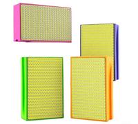 Juego de bloques de lijado de esponja de esmeril de 4 piezas, grano 60, 100, 200, 400 para tareas de pulido manual y preparación (4 piezas)