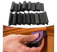 Juego de bloques de lijado de goma de 14 piezas con múltiples formas para pulir carpintería, obras de arte y eliminación de óxido de metal, papel de lija no