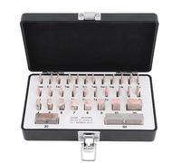 JUEGO DE BLOQUES MEDIDORES KIT DE MEDICIÓN PORTÁTIL DE ALTA PRECISIÓN DE ACERO CON ESTUCHE 32PCS