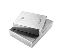 juego de bloques patrón, Bloque patrón de precisión, bloque acero, escuadra, calibre vernier, micrómetro(20mm)