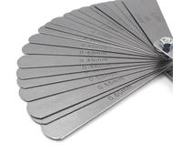 Juego de bloques patrón, Galga de espesores 26 cuchillas, relleno espacios en pulgadas métricas, calibre espesor 0,04-0,63mm for herramienta medición para carpintería