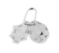 Juego de bloques patrón, Medidor de soldadura, filete, junta en T, profundidad garganta, longitud, regla, herramienta inspección soldador para carpintería(Style A 1pc)