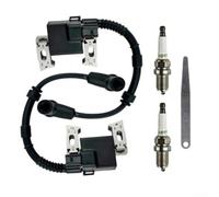Juego de bobinas de encendido de repuesto para motores Honda GX630 GX690, se adapta a piezas 30500-Z6L-043 30500-Z6L-033, incluye 2 bobinas, tapones de chispa, medidor de sensación