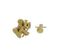 Juego de bolardos de resina sin pintar, 10 piezas de tamaños mixtos, actualización de modelo de barco/barco (18 x 15 x 12 mm)