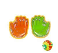Juego de bolas adhesivas para niños, juego interactivo para padres e hijos con objetivo de ventosas, bolas adhesivas para actividades al aire libre (naranja/verde+bola)